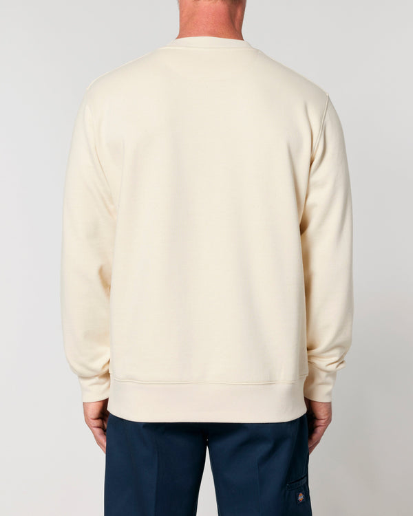 hewn. Mens Organic Cotton Relaxed-fit Sweatshirt in Natural Cotton