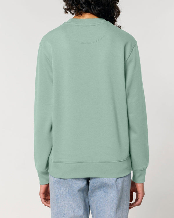 hewn. Womens Organic Cotton Relaxed-fit Sweatshirt in Aloe Green
