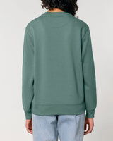 Immaculate Vegan - hewn. Womens Organic Cotton Relaxed-fit Sweatshirt in Eucalyptus Green