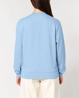 Immaculate Vegan - hewn. Womens Organic Cotton Relaxed-fit Sweatshirt in Sky Blue