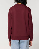 Immaculate Vegan - hewn. Womens Organic Cotton Relaxed-fit Sweatshirt in Berry Red