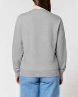 Immaculate Vegan - hewn. Womens Organic Cotton Relaxed-fit Sweatshirt in Rock Grey Marl