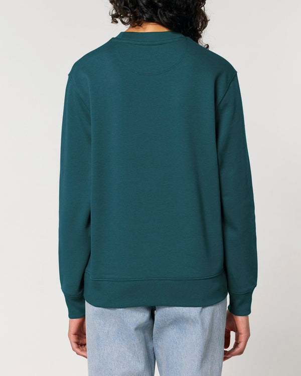 hewn. Womens Organic Cotton Relaxed-fit Sweatshirt in Ocean Blue