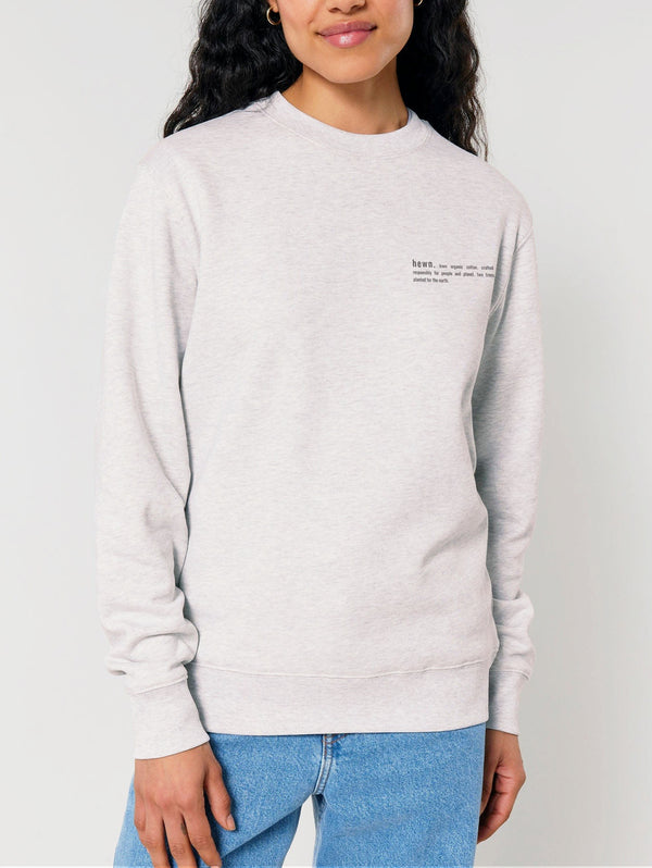 Women's Organic Cotton Relaxed Fit Sweatshirt | Cloud Grey Marl