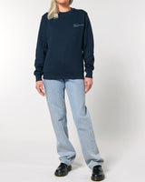 Immaculate Vegan - hewn. Womens Organic Cotton Relaxed-fit Sweatshirt in Midnight Navy