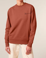 Immaculate Vegan - hewn. Womens Organic Cotton Relaxed-fit Sweatshirt in Clay Brown