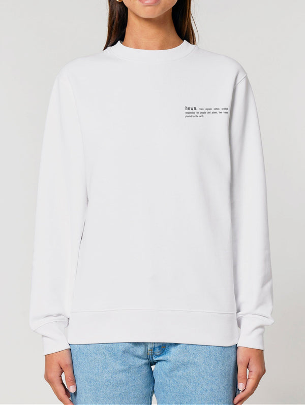 Women's Organic Cotton Relaxed Fit Sweatshirt | Snow White