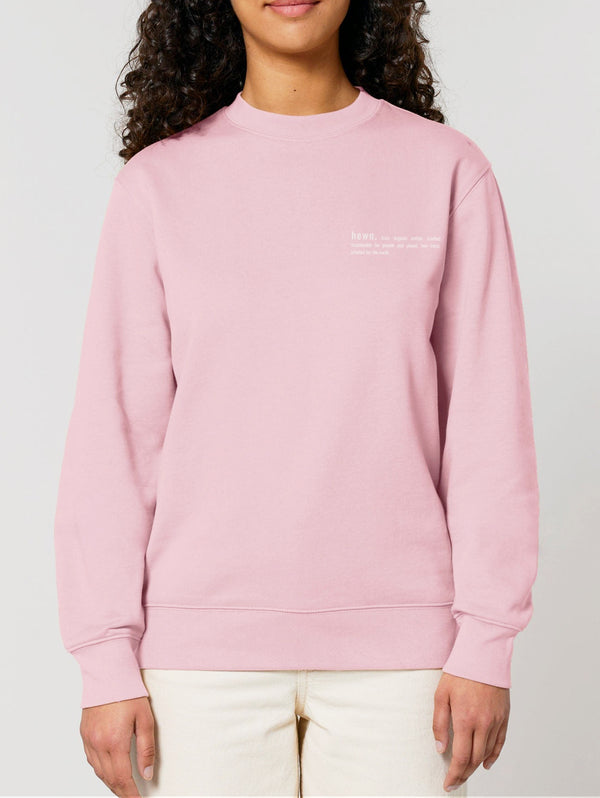 Women's Organic Cotton Relaxed Fit Sweatshirt | Cherry Blossom Pink