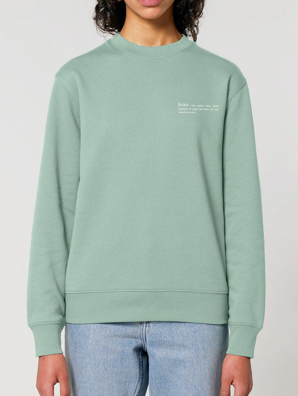 Women's Organic Cotton Relaxed Fit Sweatshirt | Aloe Green