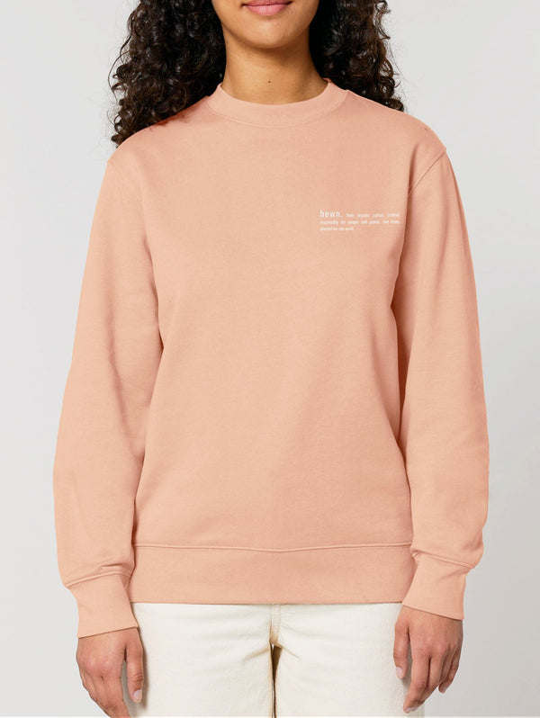 Women's Organic Cotton Relaxed Fit Sweatshirt | Peach Orange