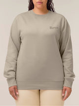 Immaculate Vegan - Women's Organic Cotton Relaxed Fit Sweatshirt | Limestone Grey