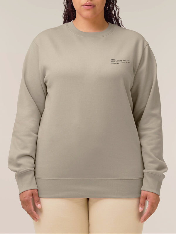 Women's Organic Cotton Relaxed Fit Sweatshirt | Limestone Grey