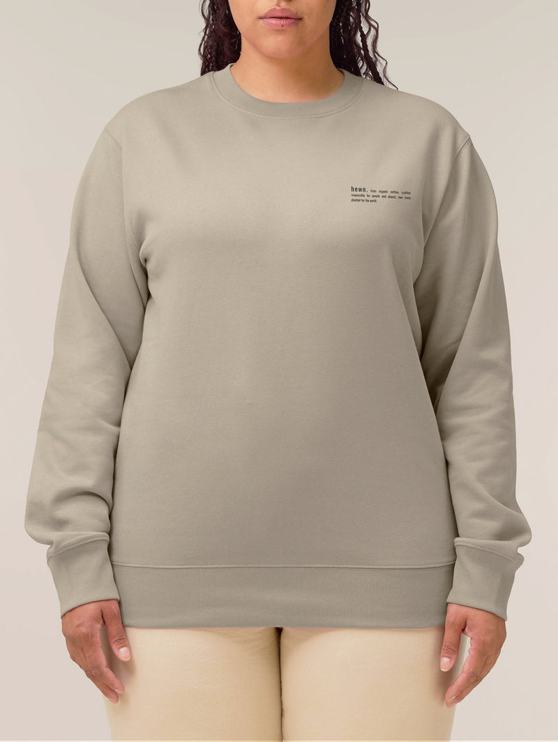 Women's Organic Cotton Relaxed Fit Sweatshirt | Limestone Grey