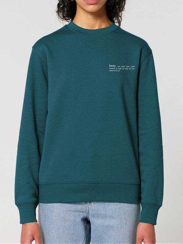 Women's Organic Cotton Relaxed Fit Sweatshirt | Ocean Blue