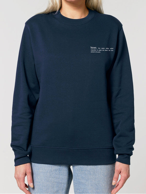 Women's Organic Cotton Relaxed Fit Sweatshirt | Midnight Navy