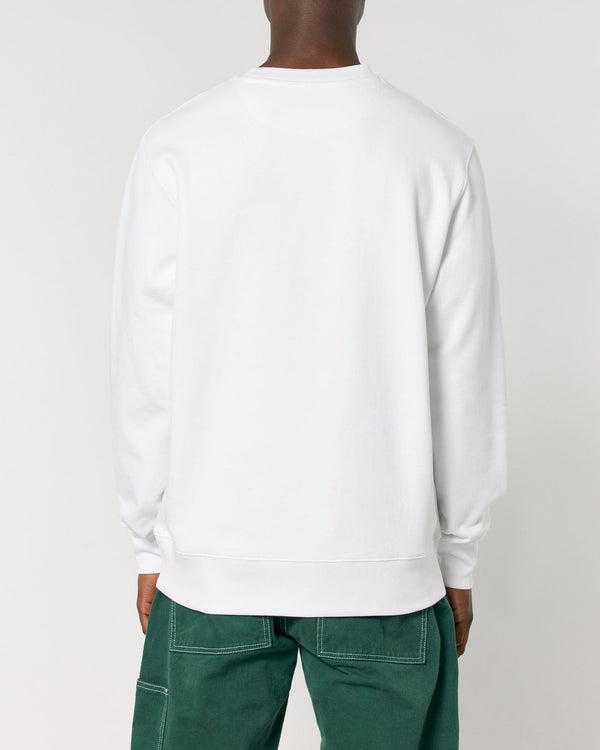 hewn. Mens Organic Cotton Relaxed-fit Sweatshirt in Snow White