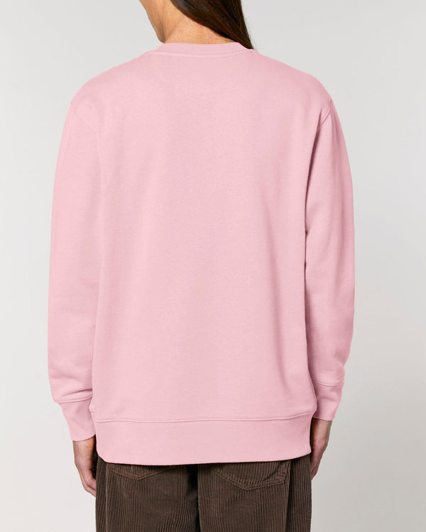hewn. Mens Organic Cotton Relaxed-fit Sweatshirt in Cherry Blossom Pink
