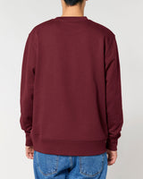 Immaculate Vegan - hewn. Mens Organic Cotton Relaxed-fit Sweatshirt in Berry Red
