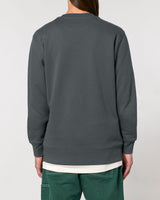Immaculate Vegan - hewn. Mens Organic Cotton Relaxed-fit Sweatshirt in Anthracite