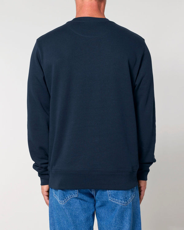 hewn. Mens Organic Cotton Relaxed-fit Sweatshirt in Midnight Navy