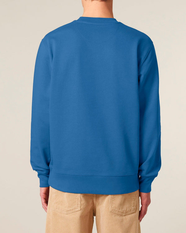 hewn. Mens Organic Cotton Relaxed-fit Sweatshirt in Morpho Blue