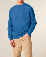 Immaculate Vegan - hewn. Mens Organic Cotton Relaxed-fit Sweatshirt in Morpho Blue