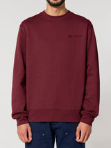 Immaculate Vegan - hewn. Mens Organic Cotton Relaxed-fit Sweatshirt in Berry Red