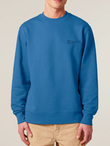 Immaculate Vegan - hewn. Mens Organic Cotton Relaxed-fit Sweatshirt in Morpho Blue
