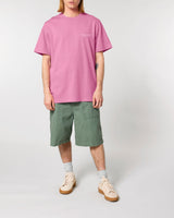 Immaculate Vegan - hewn. Mens Organic Cotton Relaxed-Fit T-shirt in Azalea Pink
