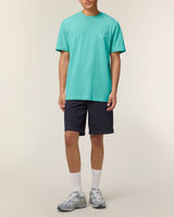 Immaculate Vegan - hewn. Mens Organic Cotton Relaxed-Fit T-shirt in Lagoon Blue