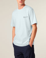 Immaculate Vegan - hewn. Mens Organic Cotton Relaxed-Fit T-shirt in Blue Ice