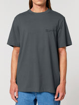 Immaculate Vegan - hewn. Mens Organic Cotton Relaxed-Fit T-shirt in Anthracite