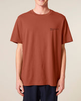 Immaculate Vegan - hewn. Mens Organic Cotton Relaxed-Fit T-shirt in Clay Brown
