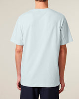 Immaculate Vegan - hewn. Mens Organic Cotton Relaxed-Fit T-shirt in Blue Ice