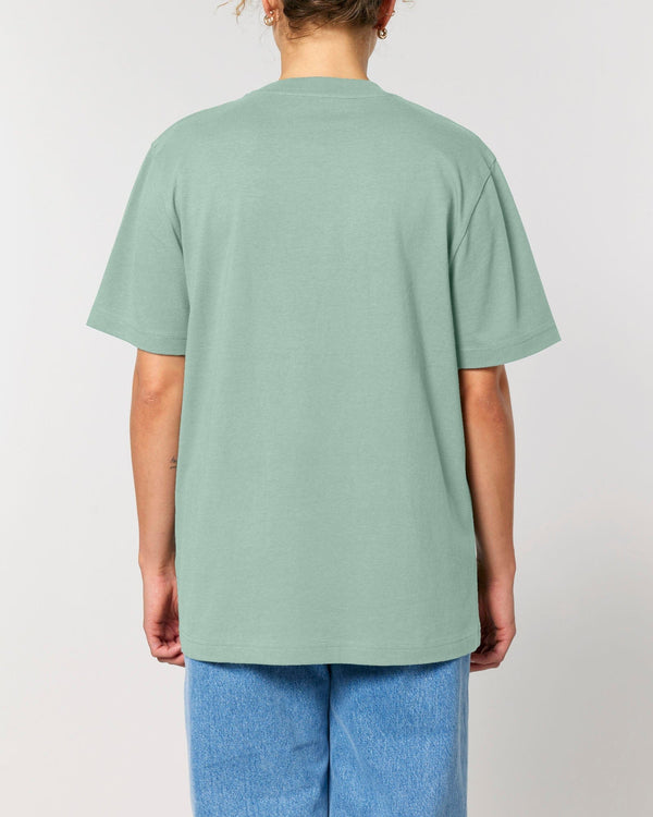 hewn. Womens Organic Cotton Relaxed-Fit T-shirt in Aloe Green