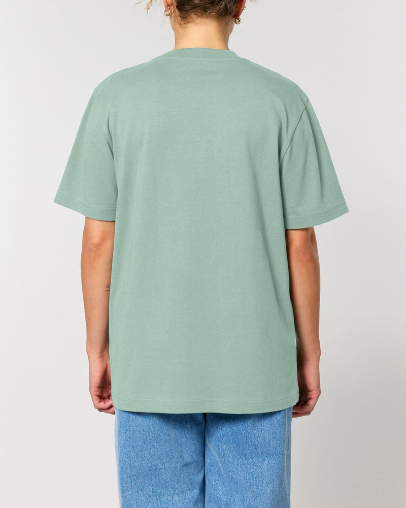 hewn. Womens Organic Cotton Relaxed-Fit T-shirt in Aloe Green