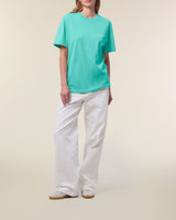 Immaculate Vegan - Women's Organic Cotton Relaxed Fit T-Shirt | Lagoon Blue