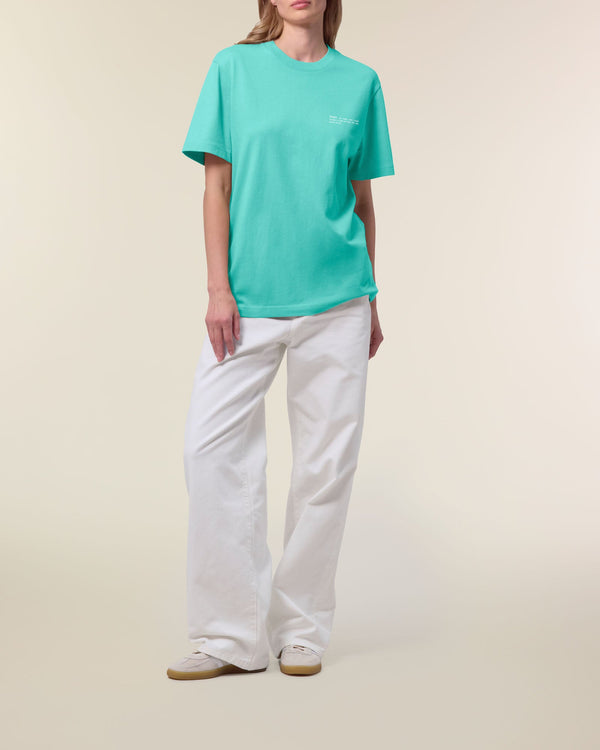 Women's Organic Cotton Relaxed Fit T-Shirt | Lagoon Blue