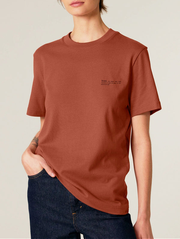 Women's Organic Cotton Relaxed Fit T-Shirt | Clay Brown