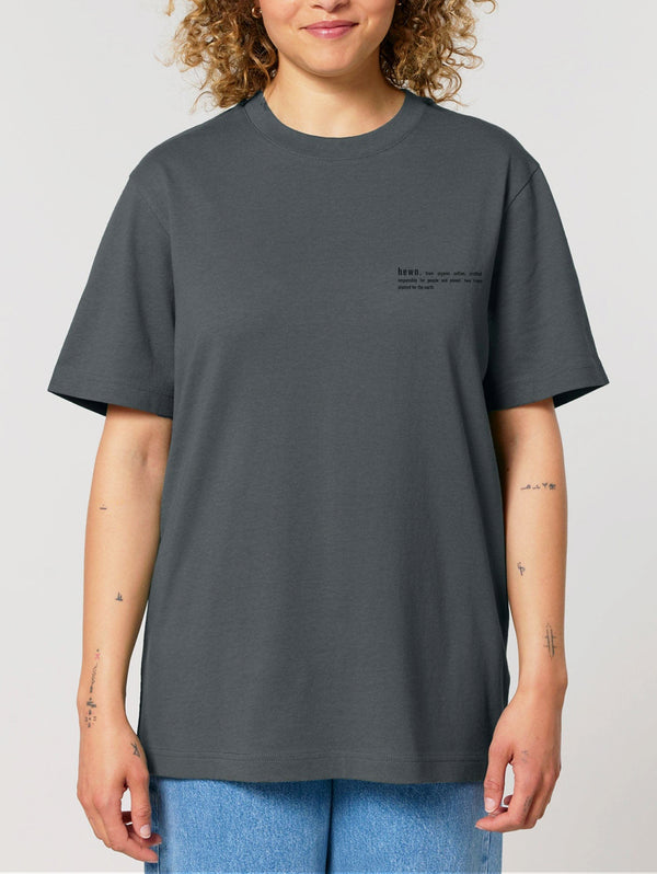 Women's Organic Cotton Relaxed Fit T-Shirt | Anthracite