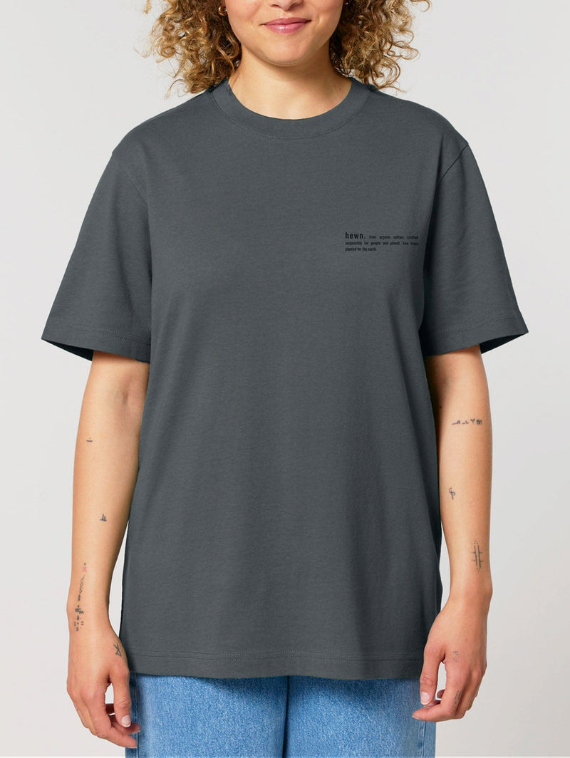 Women's Organic Cotton Relaxed Fit T-Shirt | Anthracite