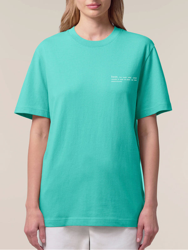 Women's Organic Cotton Relaxed Fit T-Shirt | Lagoon Blue