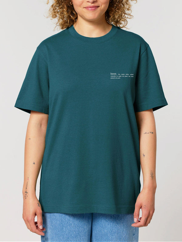 Women's Organic Cotton Relaxed Fit T-Shirt | Ocean Blue