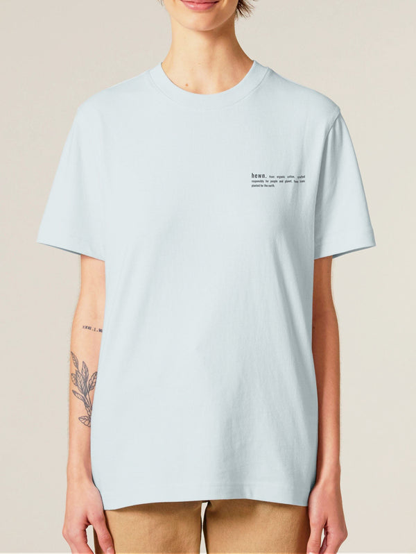 Women's Organic Cotton Relaxed Fit T-Shirt | Blue Ice