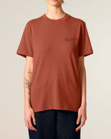 Immaculate Vegan - hewn. Womens Organic Cotton Relaxed-Fit T-shirt in Clay Brown