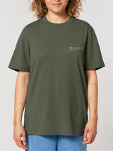 Immaculate Vegan - Women's Organic Cotton Relaxed Fit T-Shirt | Pine Green Khaki