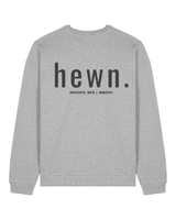 Immaculate Vegan - hewn. Mens Organic Cotton Signature Oversized Sweatshirt in Rock Grey Marl