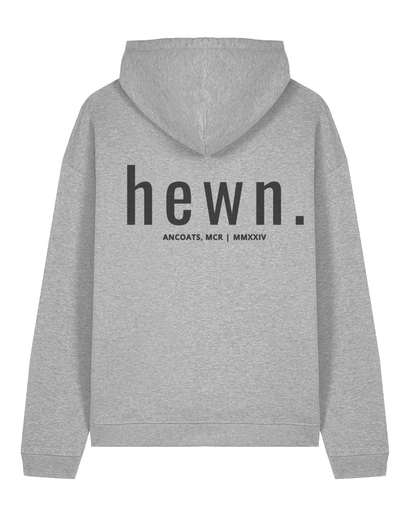 Women's Organic Cotton Signature Oversized Hoodie | Rock Grey Marl