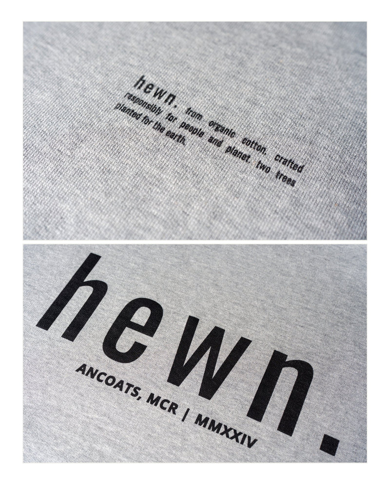 Women's Organic Cotton Signature Oversized T-Shirt | Rock Grey Marl