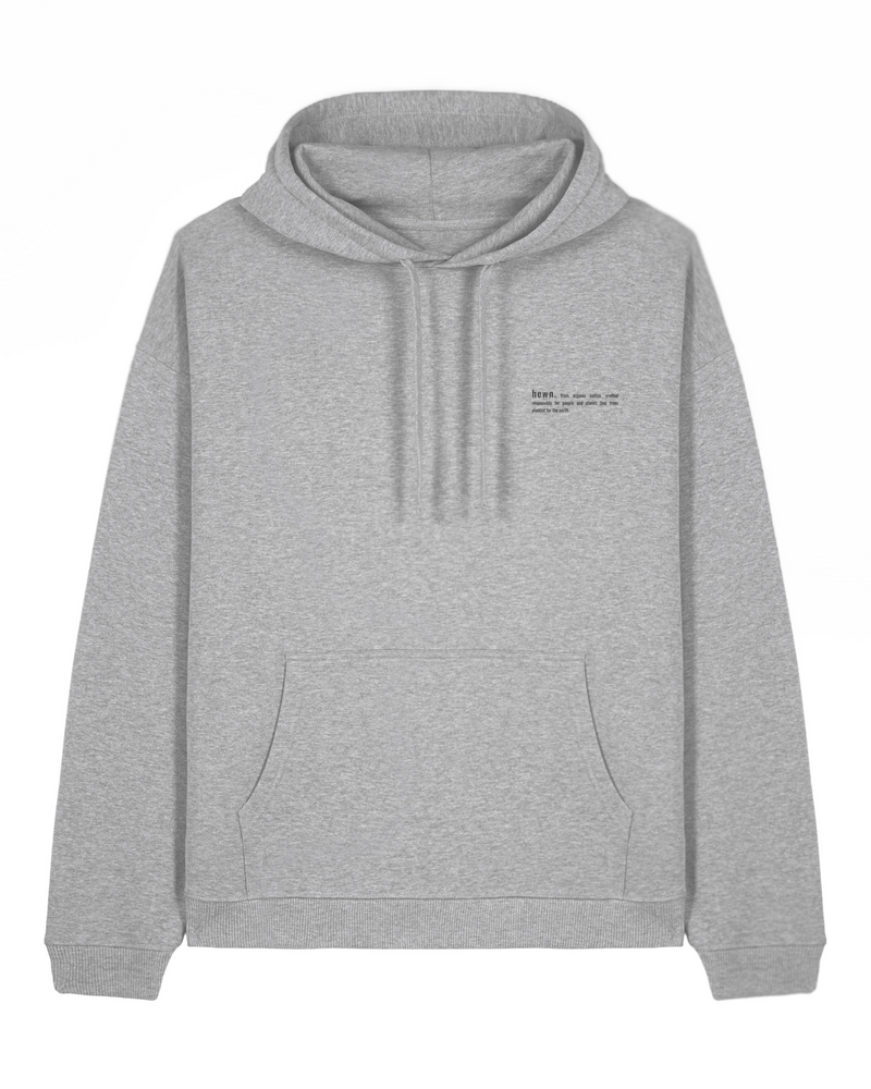 Women's Organic Cotton Signature Oversized Hoodie | Rock Grey Marl